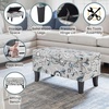 image:imageConvenience Concepts Designs4Comfort Winslow Storage Ottoman Bench 32  Transitional Upholstered Footstool amp Seat for Living Room Entryway Hallway amp Bedroom Butterfly FabricGray Flora Fabric