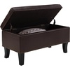 image:imageConvenience Concepts Designs4Comfort Winslow Storage Ottoman Bench 32  Transitional Upholstered Footstool amp Seat for Living Room Entryway Hallway amp Bedroom Butterfly FabricEspresso