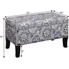 image:imageConvenience Concepts Designs4Comfort Winslow Storage Ottoman Bench 32  Transitional Upholstered Footstool amp Seat for Living Room Entryway Hallway amp Bedroom Butterfly FabricGray Flora Fabric