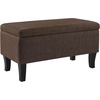 image:imageConvenience Concepts Designs4Comfort Winslow Storage Ottoman Bench 32  Transitional Upholstered Footstool amp Seat for Living Room Entryway Hallway amp Bedroom Butterfly FabricMedium Brown Fabric