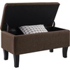 image:imageConvenience Concepts Designs4Comfort Winslow Storage Ottoman Bench 32  Transitional Upholstered Footstool amp Seat for Living Room Entryway Hallway amp Bedroom Butterfly FabricMedium Brown Fabric