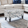image:imageConvenience Concepts Designs4Comfort Winslow Storage Ottoman Bench 32  Transitional Upholstered Footstool amp Seat for Living Room Entryway Hallway amp Bedroom Butterfly FabricGray Flora Fabric