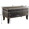 image:imageConvenience Concepts Designs4Comfort Winslow Storage Ottoman Bench 32  Transitional Upholstered Footstool amp Seat for Living Room Entryway Hallway amp Bedroom Butterfly FabricEspresso