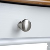 image:imageConvenience Concepts French Country 1 Drawer Hall Table with Shelf Dark WalnutWhite