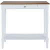 image:imageConvenience Concepts French Country 1 Drawer Hall Table with Shelf Dark WalnutWhite