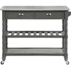 image:imageConvenience Concepts French Country 3Tier Stainless Steel Kitchen Cart with Drawers Wirebrush Dark GrayWirebrush Dark Gray