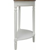 image:imageConvenience Concepts French Country HalfRound Entryway Table with Shelf WhiteDriftwoodWhite