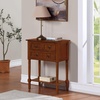 image:imageConvenience Concepts Kendra Entryway Hall Table 2375  3 Storage Drawers Traditional Console with Shelf for Decor Office amp Hallway Organizer No Tools Assembly Solid Wood Legs BlackCherry