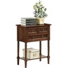 image:imageConvenience Concepts Kendra Entryway Hall Table 2375  3 Storage Drawers Traditional Console with Shelf for Decor Office amp Hallway Organizer No Tools Assembly Solid Wood Legs BlackEspresso