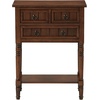 image:imageConvenience Concepts Kendra Entryway Hall Table 2375  3 Storage Drawers Traditional Console with Shelf for Decor Office amp Hallway Organizer No Tools Assembly Solid Wood Legs BlackEspresso