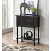 image:imageConvenience Concepts Kendra Entryway Hall Table 2375  3 Storage Drawers Traditional Console with Shelf for Decor Office amp Hallway Organizer No Tools Assembly Solid Wood Legs BlackBlack