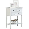 image:imageConvenience Concepts Kendra Entryway Hall Table 2375  3 Storage Drawers Traditional Console with Shelf for Decor Office amp Hallway Organizer No Tools Assembly Solid Wood Legs BlackWhite