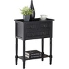 image:imageConvenience Concepts Kendra Entryway Hall Table 2375  3 Storage Drawers Traditional Console with Shelf for Decor Office amp Hallway Organizer No Tools Assembly Solid Wood Legs BlackBlack