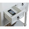 image:imageConvenience Concepts Kendra Entryway Hall Table 2375  3 Storage Drawers Traditional Console with Shelf for Decor Office amp Hallway Organizer No Tools Assembly Solid Wood Legs BlackWhite