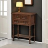image:imageConvenience Concepts Kendra Entryway Hall Table 2375  3 Storage Drawers Traditional Console with Shelf for Decor Office amp Hallway Organizer No Tools Assembly Solid Wood Legs BlackEspresso