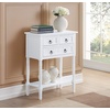 image:imageConvenience Concepts Kendra Entryway Hall Table 2375  3 Storage Drawers Traditional Console with Shelf for Decor Office amp Hallway Organizer No Tools Assembly Solid Wood Legs BlackWhite