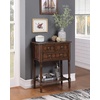 image:imageConvenience Concepts Kendra Entryway Hall Table 2375  3 Storage Drawers Traditional Console with Shelf for Decor Office amp Hallway Organizer No Tools Assembly Solid Wood Legs BlackDark Oak
