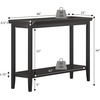 image:imageConvenience Concepts Ledgewood Console Table 48  Modern Narrow Sofa Display Accent with Storage Shelf for Transitional Traditional Living Room Entryway Hallway or Bedroom BlackEspresso
