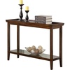 image:imageConvenience Concepts Ledgewood Console Table 48  Modern Narrow Sofa Display Accent with Storage Shelf for Transitional Traditional Living Room Entryway Hallway or Bedroom BlackEspresso