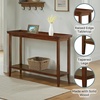 image:imageConvenience Concepts Ledgewood Console Table 48  Modern Narrow Sofa Display Accent with Storage Shelf for Transitional Traditional Living Room Entryway Hallway or Bedroom BlackEspresso