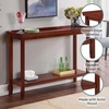 image:imageConvenience Concepts Ledgewood Console Table 48  Modern Narrow Sofa Display Accent with Storage Shelf for Transitional Traditional Living Room Entryway Hallway or Bedroom BlackMahogany