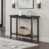 image:imageConvenience Concepts Ledgewood Console Table 48  Modern Narrow Sofa Display Accent with Storage Shelf for Transitional Traditional Living Room Entryway Hallway or Bedroom BlackBlack