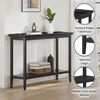 image:imageConvenience Concepts Ledgewood Console Table 48  Modern Narrow Sofa Display Accent with Storage Shelf for Transitional Traditional Living Room Entryway Hallway or Bedroom BlackBlack