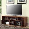 image:imageConvenience Concepts Lexington 65 inch TV Stand with Storage Cabinets and Shelves CherryCherry