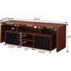 image:imageConvenience Concepts Lexington 65 inch TV Stand with Storage Cabinets and Shelves CherryCherry