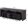 image:imageConvenience Concepts Lexington 65 inch TV Stand with Storage Cabinets and Shelves CherryEspresso
