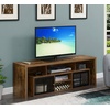 image:imageConvenience Concepts Lexington TV Stand with Storage Cabinets and Shelves 60 White R40573BarnwoodBlack