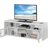 image:imageConvenience Concepts Lexington TV Stand with Storage Cabinets and Shelves 60 White R40573White