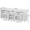 image:imageConvenience Concepts Lexington TV Stand with Storage Cabinets and Shelves 60 White R40573White