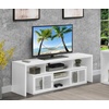 image:imageConvenience Concepts Lexington TV Stand with Storage Cabinets and Shelves 60 White R40573White