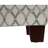 image:imageConvenience Concepts Madison Storage Ottoman 2175  Modern Upholstered Footstool amp Seat with Hinged Lid for Transitional Living Room Bedroom Hallway amp Entryway Espresso Vegan LeatherRibbon Pattern Fabric
