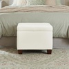image:imageConvenience Concepts Madison Storage Ottoman 2175  Modern Upholstered Footstool amp Seat with Hinged Lid for Transitional Living Room Bedroom Hallway amp Entryway Espresso Vegan LeatherIvory Vegan Leather