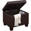 image:imageConvenience Concepts Madison Storage Ottoman 2175  Modern Upholstered Footstool amp Seat with Hinged Lid for Transitional Living Room Bedroom Hallway amp Entryway Espresso Vegan LeatherEspresso Vegan Leather