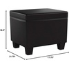 image:imageConvenience Concepts Madison Storage Ottoman 2175  Modern Upholstered Footstool amp Seat with Hinged Lid for Transitional Living Room Bedroom Hallway amp Entryway Espresso Vegan LeatherEspresso Vegan Leather
