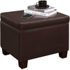 image:imageConvenience Concepts Madison Storage Ottoman 2175  Modern Upholstered Footstool amp Seat with Hinged Lid for Transitional Living Room Bedroom Hallway amp Entryway Espresso Vegan LeatherEspresso Vegan Leather