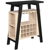 image:imageConvenience Concepts Newport Bar Console Black  Weathered White