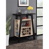image:imageConvenience Concepts Newport Bar Console Black  Weathered White