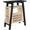image:imageConvenience Concepts Newport Bar Console Black  Weathered White