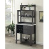 image:imageConvenience Concepts Newport Serving Bar EspressoFaux MarbleBlack Faux MarbleEspresso