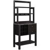 image:imageConvenience Concepts Newport Serving Bar EspressoFaux MarbleEspresso  Faux Marble