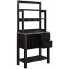 image:imageConvenience Concepts Newport Serving Bar EspressoFaux MarbleEspresso  Faux Marble