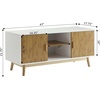 image:imageConvenience Concepts Oslo TV Stand White