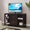 image:imageConvenience Concepts Oxford Deluxe 2Drawer TV Stand with Shelves for TVs up to 55 Inches Espresso