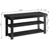 image:imageConvenience Concepts Oxford Utility Mudroom Bench BlackBlack