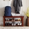 image:imageConvenience Concepts Oxford Utility Mudroom Bench BlackCherry