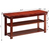image:imageConvenience Concepts Oxford Utility Mudroom Bench BlackCherry